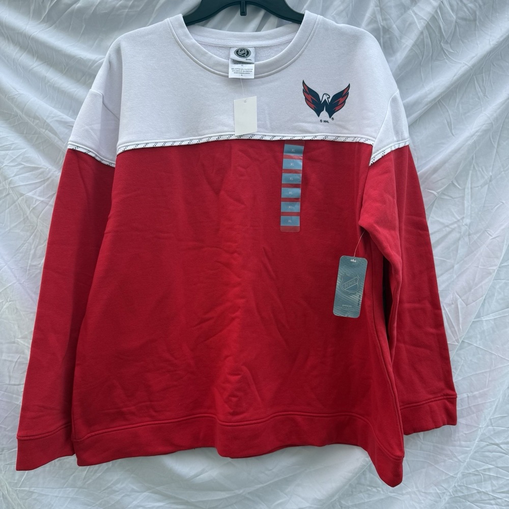 NHL Washington Capitals‎ Hockey Crew Neck Size  XLarge NWT Women's